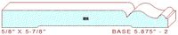 Baseboard 5-7/8" - 2 Baseboard 5-7/8" - 2