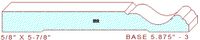 Baseboard 5-7/8" - 3 Baseboard 5-7/8" - 3