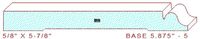 Baseboard 5-7/8" - 5 Baseboard 5-7/8" - 5