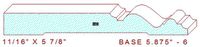 Baseboard 5-7/8" - 6 Baseboard 5-7/8" - 6