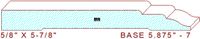 Baseboard 5-7/8" - 7 Baseboard 5-7/8" - 7