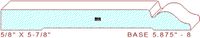 Baseboard 5-7/8" - 8 Baseboard 5-7/8" - 8