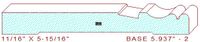Baseboard 5-15/16" - 2 Baseboard 5-15/16" - 2