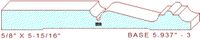 Baseboard 5-15/16" - 3 Baseboard 5-15/16" - 3