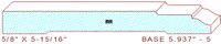 Baseboard 5-15/16" - 5 Baseboard 5-15/16" - 5