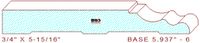 Baseboard 5-15/16" - 6 Baseboard 5-15/16" - 6