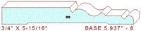 Baseboard 5-15/16" - 8 Baseboard 5-15/16" - 8
