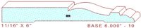 Baseboard 6" - 10 Baseboard 6" - 10