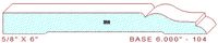 Baseboard 6" - 104 Baseboard 6" - 104