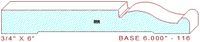 Baseboard 6" - 116 Baseboard 6" - 116