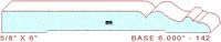 Baseboard 6" - 142 Baseboard 6" - 142
