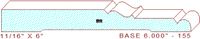 Baseboard 6" - 155 Baseboard 6" - 155