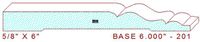 Baseboard 6" - 201 Baseboard 6" - 201