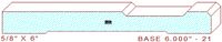 Baseboard 6" - 21 Baseboard 6" - 21