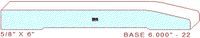 Baseboard 6" - 22 Baseboard 6" - 22