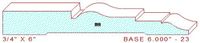 Baseboard 6" - 23 Baseboard 6" - 23