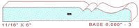 Baseboard 6" - 3 Baseboard 6" - 3