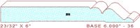 Baseboard 6" - 36 Baseboard 6" - 36