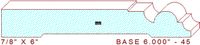 Baseboard 6" - 45 Baseboard 6" - 45