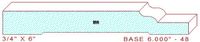 Baseboard 6" - 48 Baseboard 6" - 48