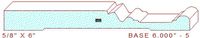 Baseboard 6" - 5 Baseboard 6" - 5