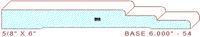 Baseboard 6" - 54 Baseboard 6" - 54