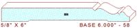 Baseboard 6" - 58 Baseboard 6" - 58