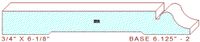 Baseboard 6-1/8" - 2 Baseboard 6-1/8" - 2