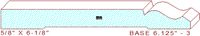 Baseboard 6-1/8" - 3 Baseboard 6-1/8" - 3