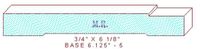 Baseboard 6-1/8" - 5 Baseboard 6-1/8" - 5