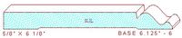 Baseboard 6-1/8" - 6 Baseboard 6-1/8" - 6