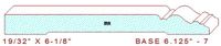 Baseboard 6-1/8" - 7 Baseboard 6-1/8" - 7