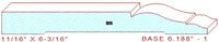 Baseboard 6-3/16" - 1 Baseboard 6-3/16" - 1