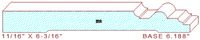 Baseboard 6-3/16" Baseboard 6-3/16"