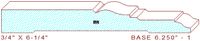 Baseboard 6-1/4" - 1 Baseboard 6-1/4" - 1