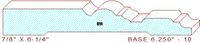 Baseboard 6-1/4" - 10 Baseboard 6-1/4" - 10