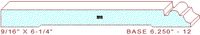 Baseboard 6-1/4" - 12 Baseboard 6-1/4" - 12