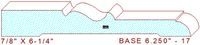 Baseboard 6-1/4" - 17 Baseboard 6-1/4" - 17