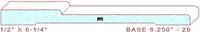 Baseboard 6-1/4" - 20 Baseboard 6-1/4" - 20