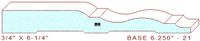 Baseboard 6-1/4" - 21 Baseboard 6-1/4" - 21