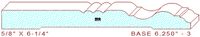 Baseboard 6-1/4" - 3 Baseboard 6-1/4" - 3