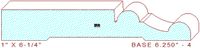 Baseboard 6-1/4" - 4 Baseboard 6-1/4" - 4
