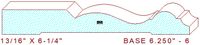 Baseboard 6-1/4" - 6 Baseboard 6-1/4" - 6