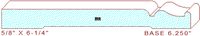 Baseboard 6-1/4" Baseboard 6-1/4"