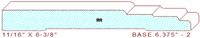 Baseboard 6-3/8" - 2 Baseboard 6-3/8" - 2