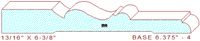 Baseboard 6-3/8" - 4 Baseboard 6-3/8" - 4