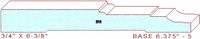 Baseboard 6-3/8" - 5 Baseboard 6-3/8" - 5