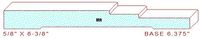Baseboard 6-3/8" Baseboard 6-3/8"