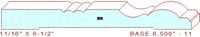 Baseboard 6-1/2" - 11 Baseboard 6-1/2" - 11