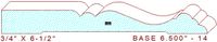 Baseboard 6-1/2" - 14 Baseboard 6-1/2" - 14